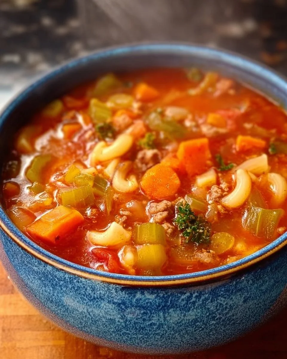 Busy Day Soup 1 A bowl of Busy Day Soup, perfect for a quick and nutritious meal.