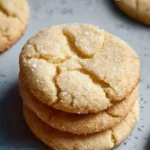 Classic soft and chewy sugar cookies on a plate