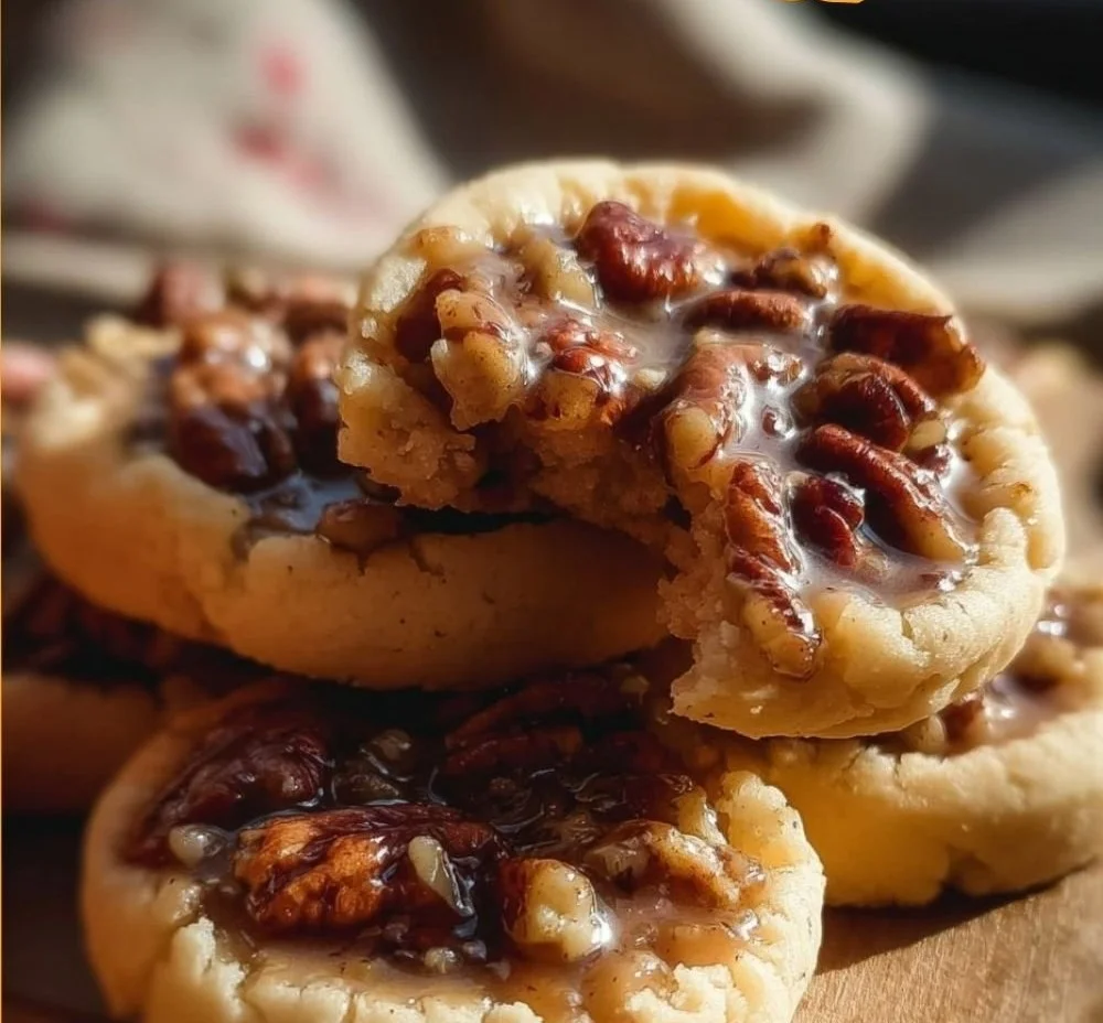 Delicious Crumbl Pecan Pie Cookies with pecans and buttery crust