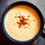 High-Protein Cream of Protein Soup bowl with fresh ingredients