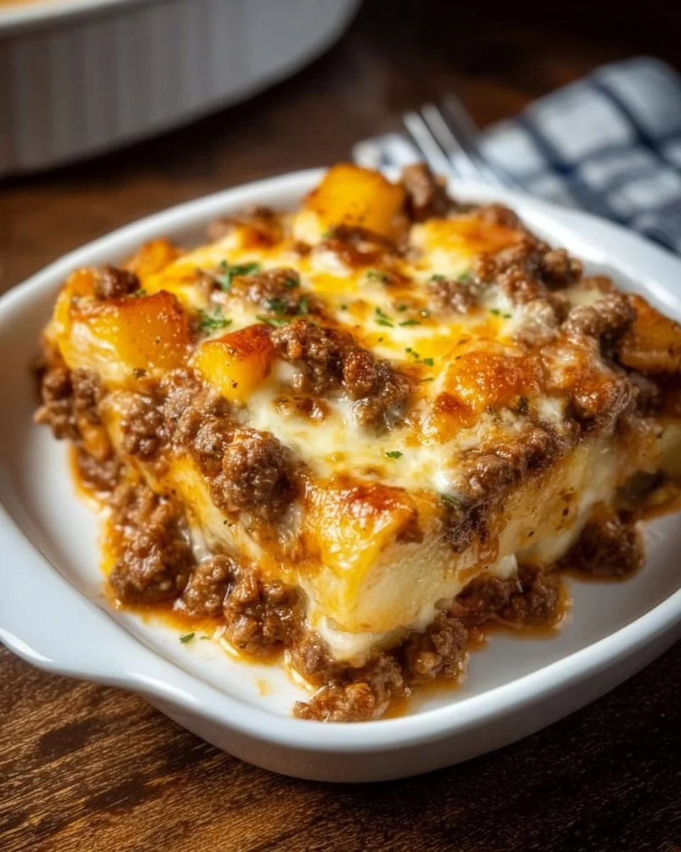 Hobo Casserole (Ground Beef Recipe) 1 Delicious Hobo Casserole with ground beef and vegetables