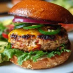 Delicious Spicy Southwest Turkey Burgers with vibrant spices and toppings