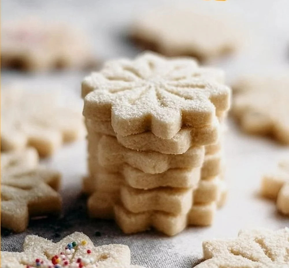 Deliciously decorated sugar cookies ready to be enjoyed.