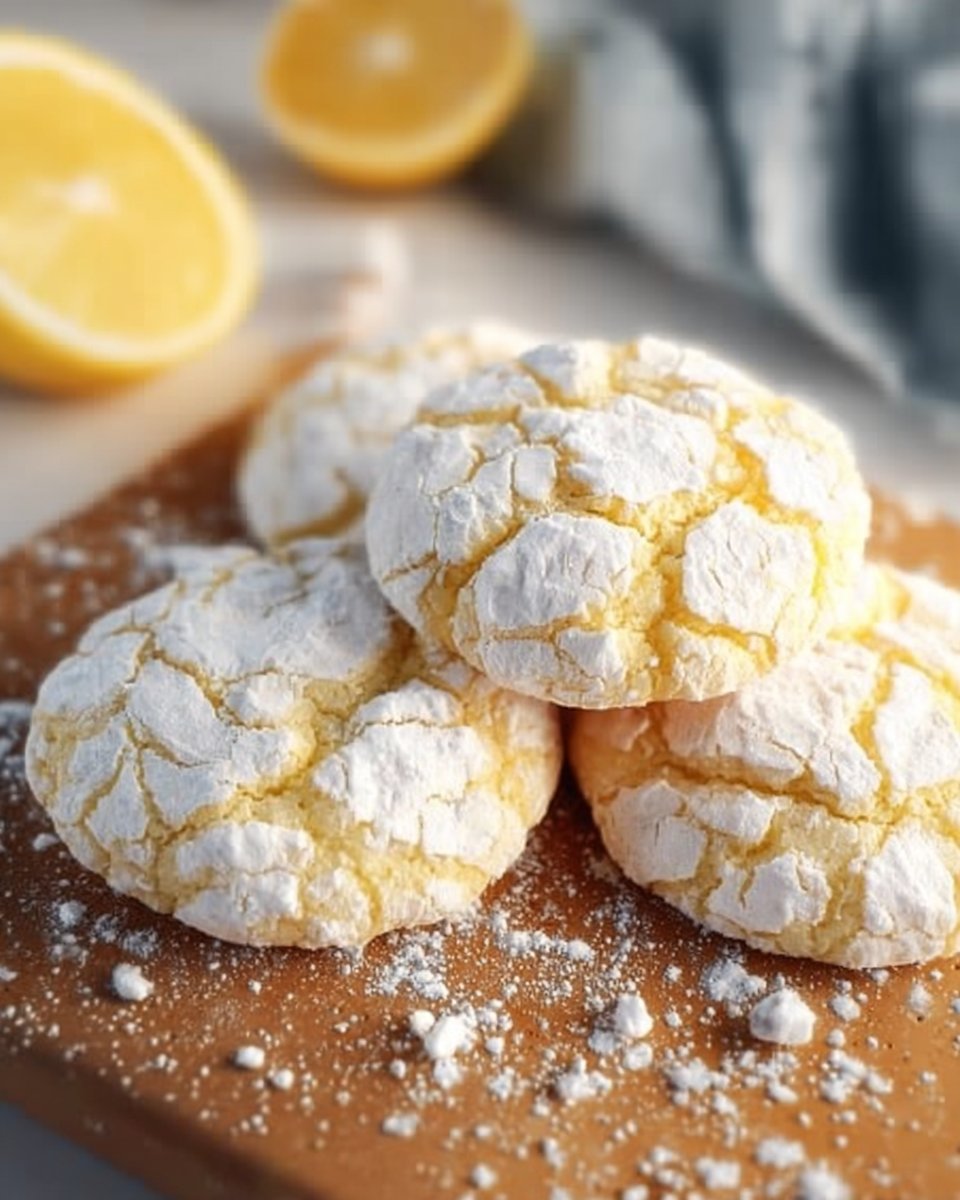 Lemon Crinkle Cookies