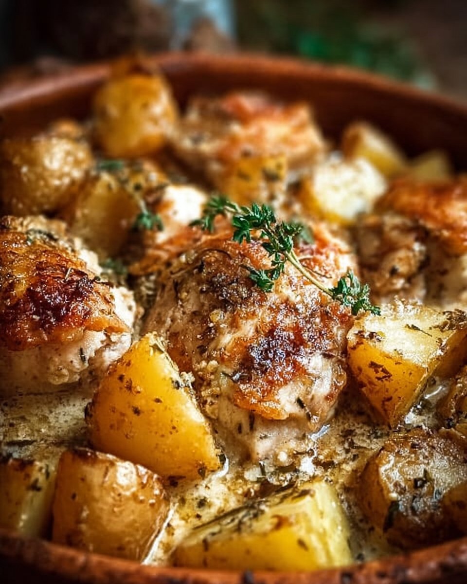 Garlic Parmesan Crockpot Chicken and Potatoes 2 Garlic Parmesan Crockpot Chicken and Potatoes