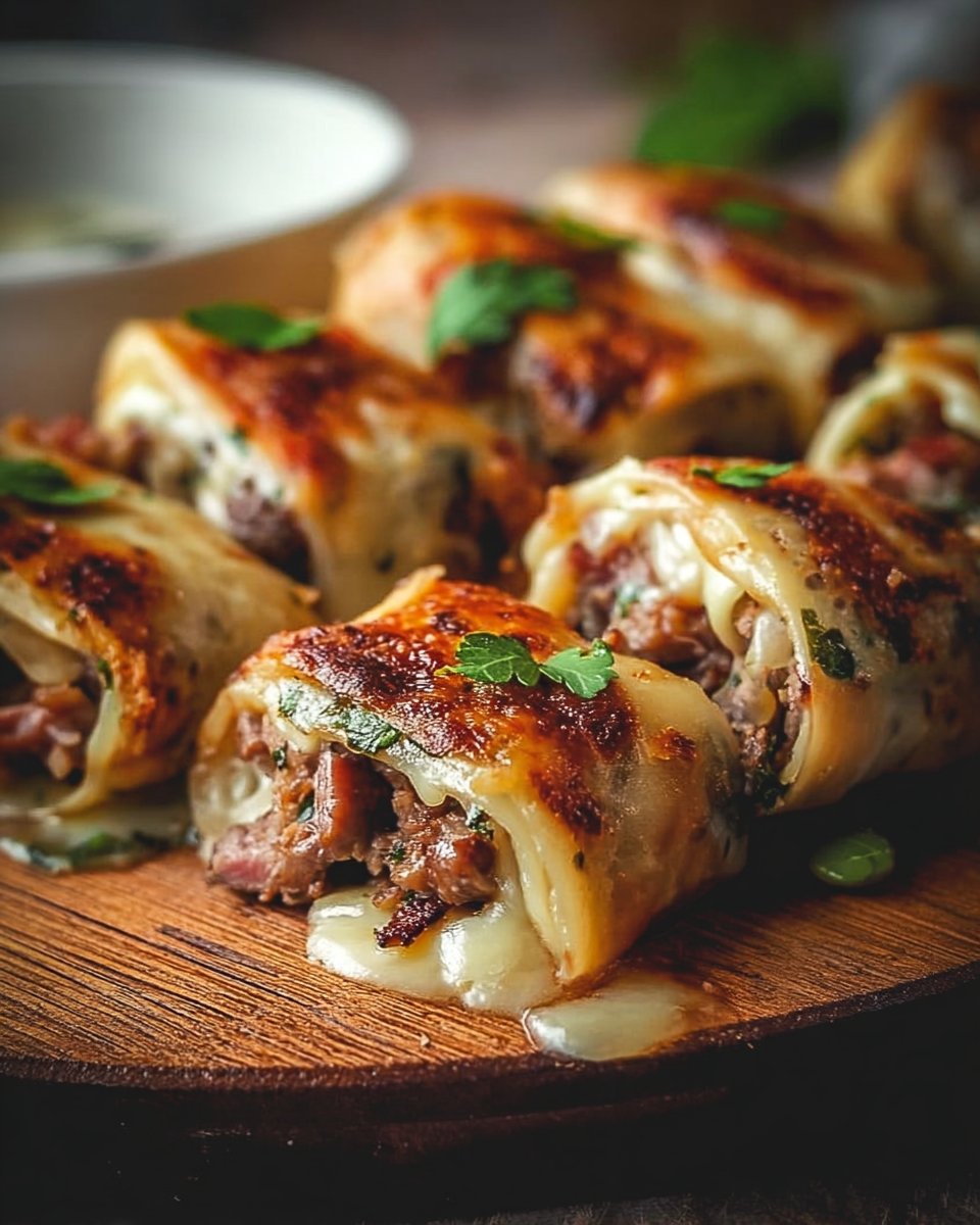 Keto Philly Cheesesteak Roll-Ups
