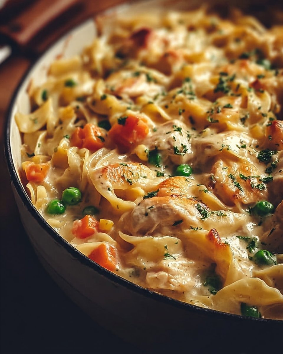 Classic Chicken Pot Pie Pasta 2 Classic Chicken Pot Pie Pasta