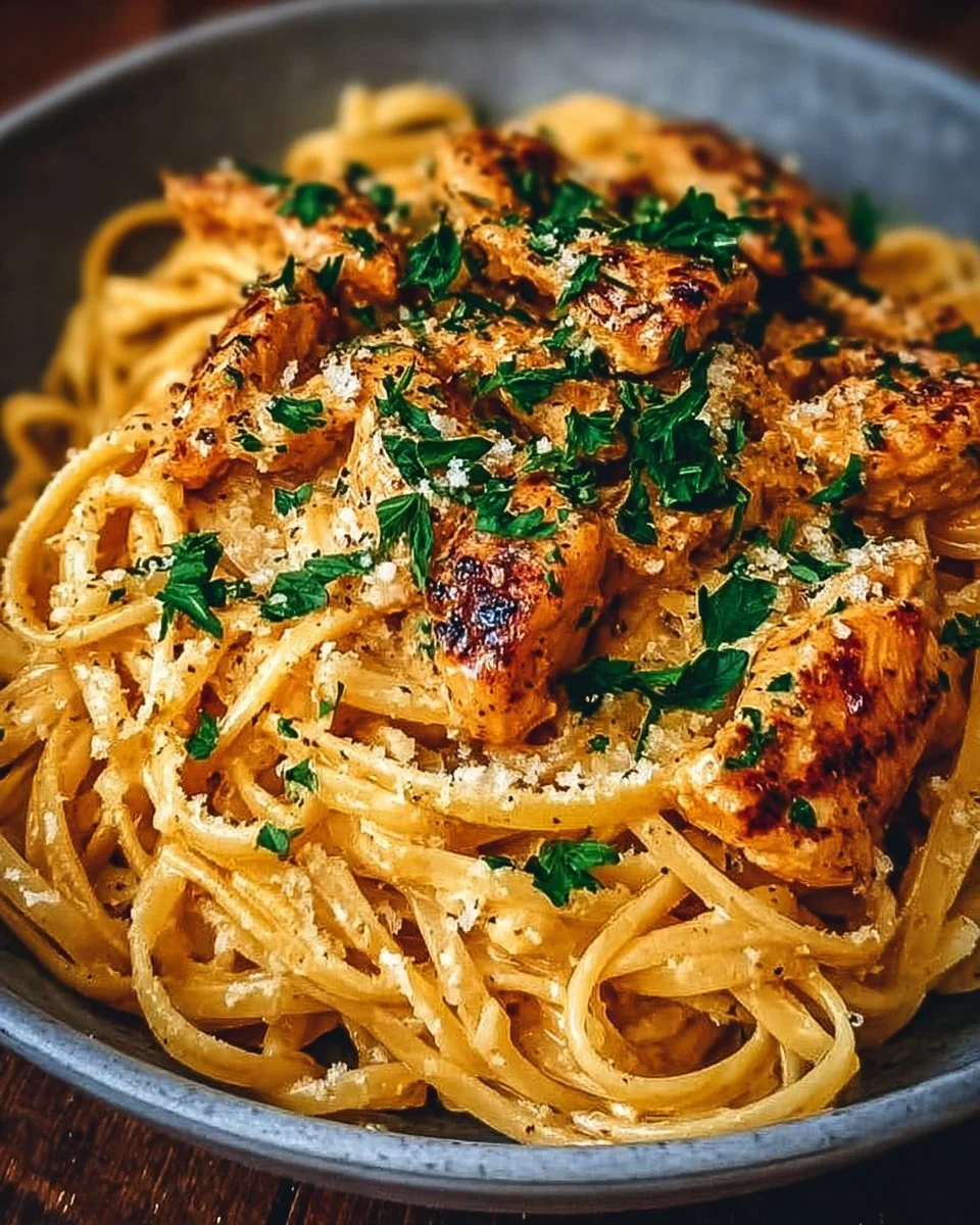 Irresistibly Easy Cowboy Butter Chicken Linguine in 30 Minutes 1 Delicious Cowboy Butter Chicken Linguine served in a bowl