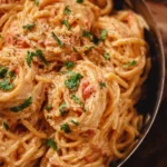 Delicious Marry Me Pasta dish garnished and ready to serve