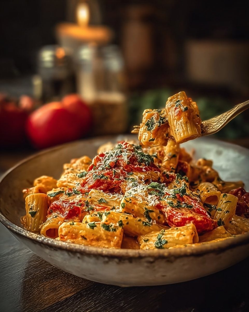 Creamy Tomato Garlic Pasta