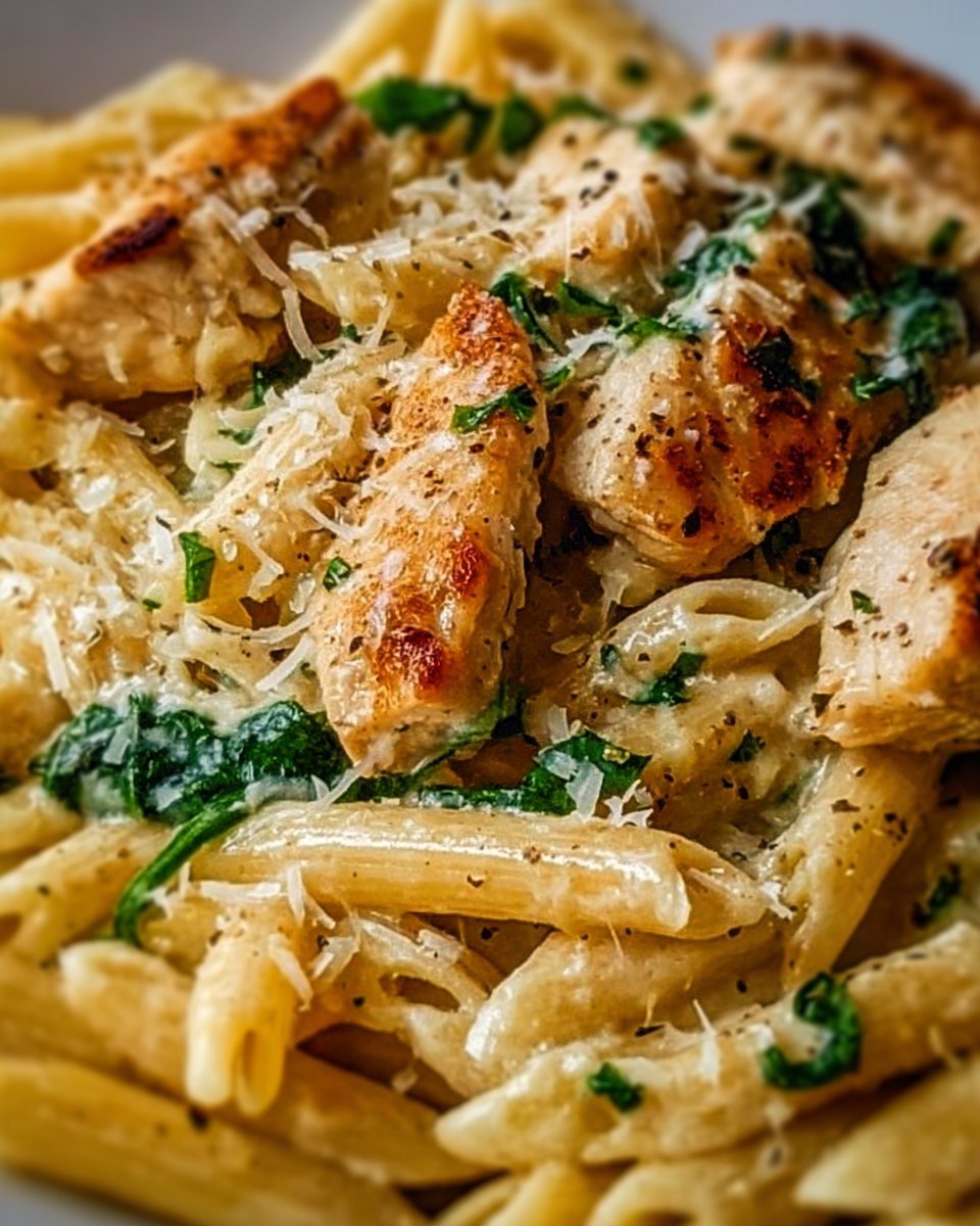 Creamy Garlic Parmesan Chicken Pasta