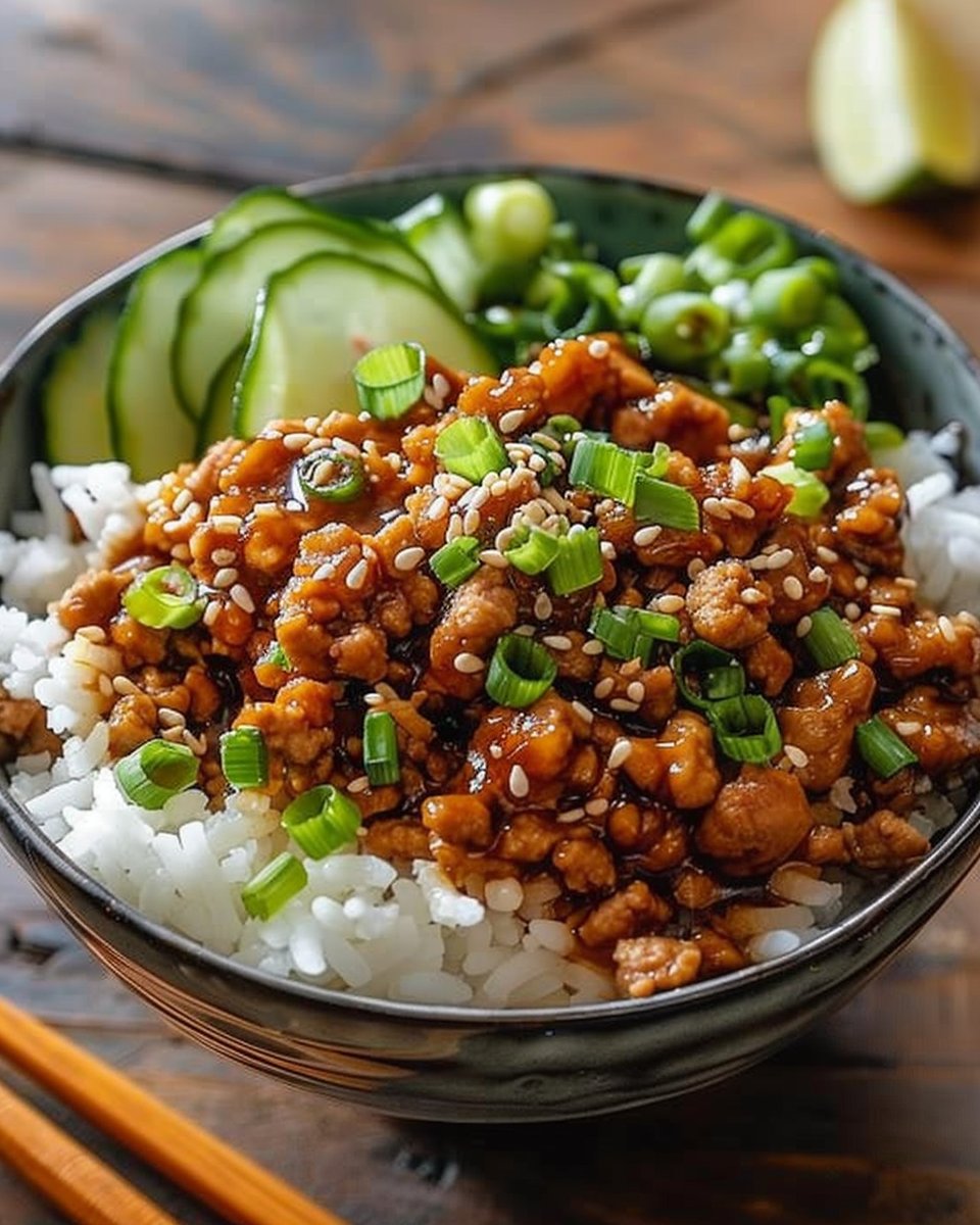 Teriyaki Ground Turkey Bowl