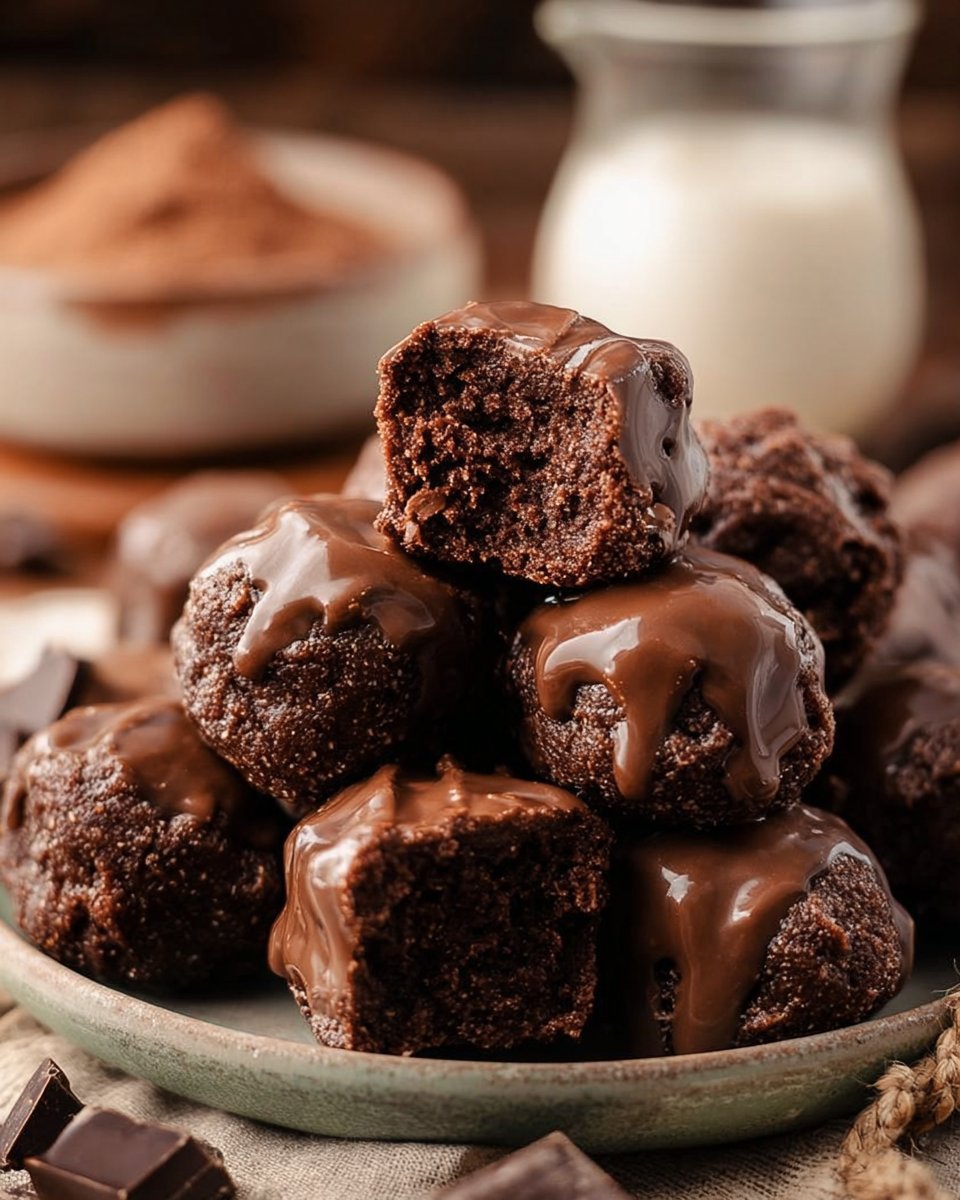 No-Bake Cottage Cheese Brownie Batter Protein Bites - Q8Rashaqa