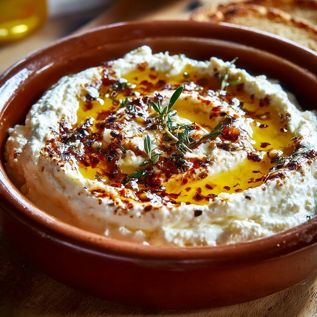 Appetizer Recipes Classy – Spicy Ricotta Dip with Hot Honey