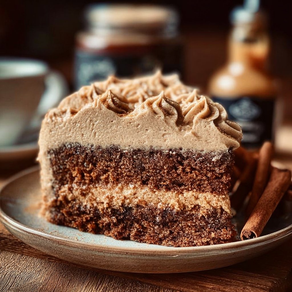 Gingerbread Cake with Cinnamon Molasses Frosting