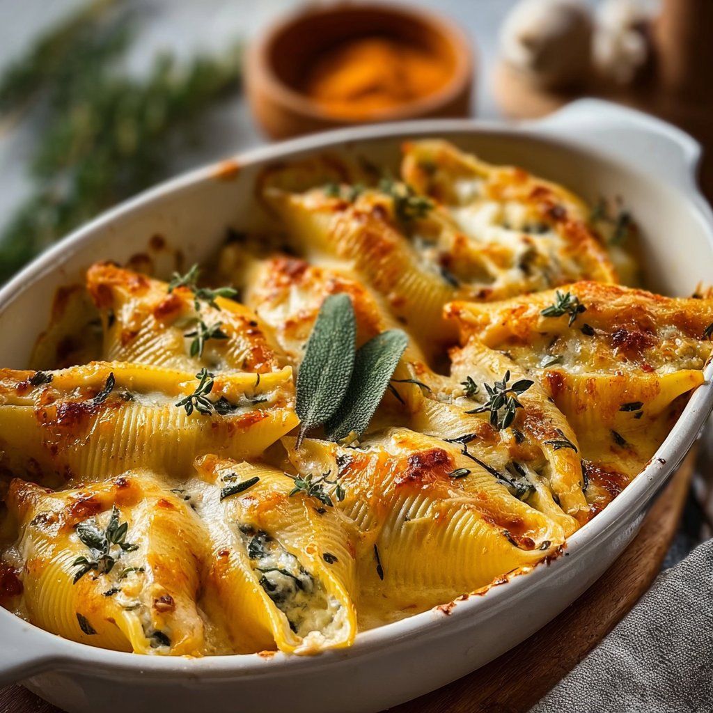 Pumpkin & Gouda Stuffed Shells