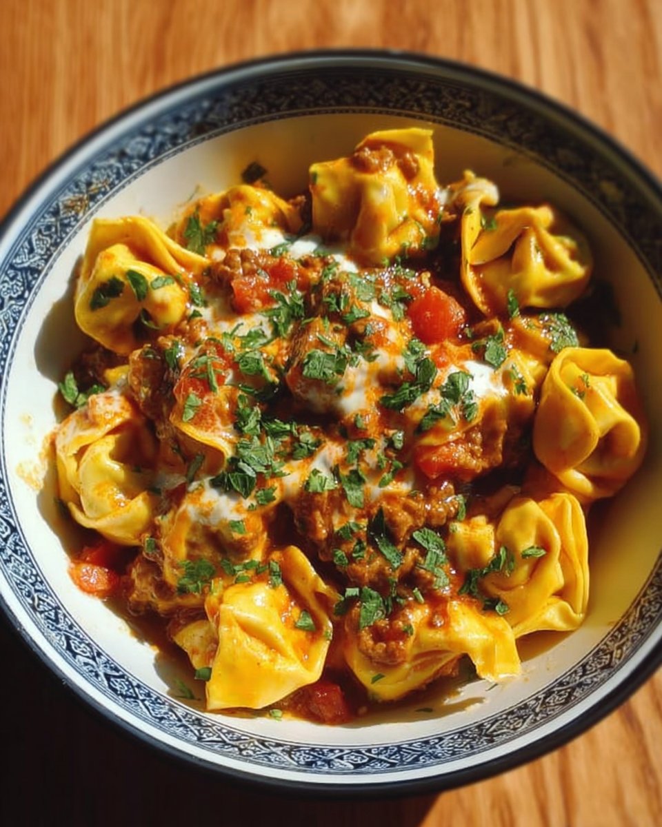 Cheesy Taco Tortellini