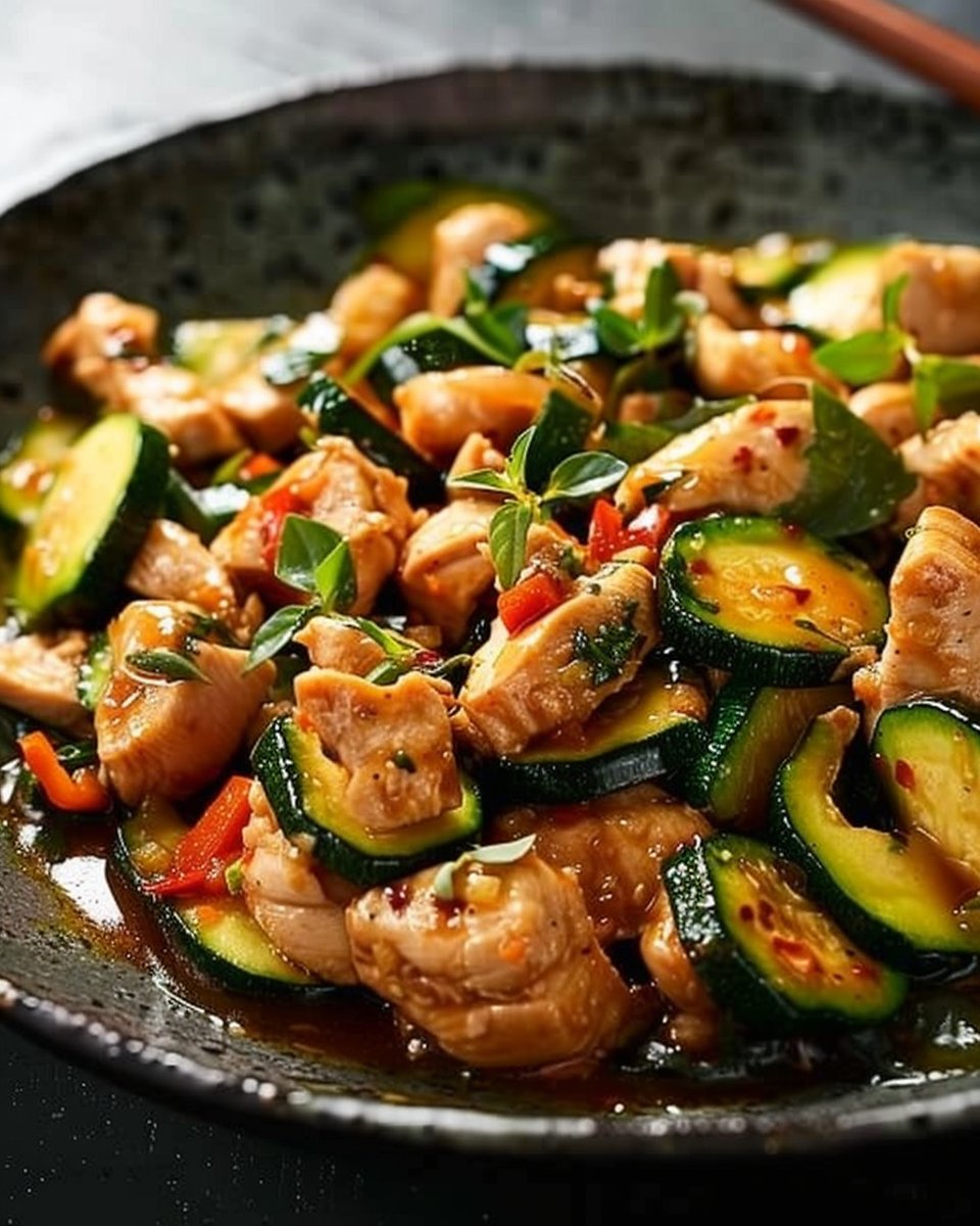Chicken Zucchini Stir Fry