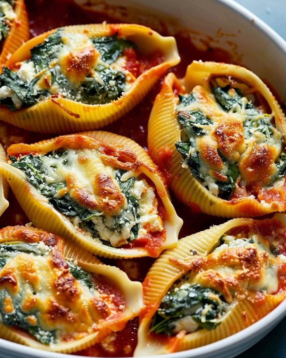 Spinach and Ricotta Stuffed Shells
