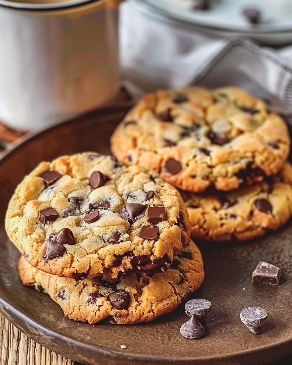 Chocolate Chip and Toffee Shortbread Cookies