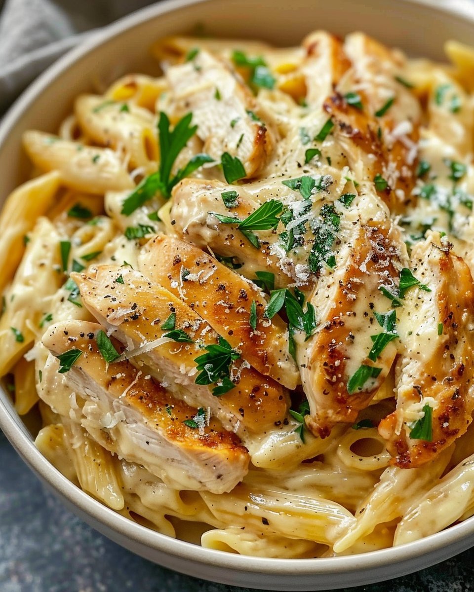 Creamy Garlic Parmesan Chicken Pasta 2 Creamy Garlic Parmesan Chicken Pasta