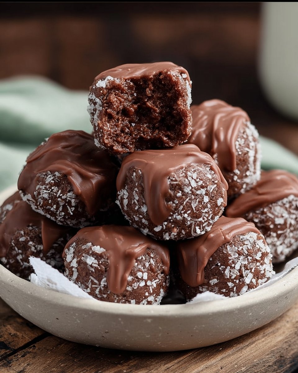 No-Bake Cottage Cheese Brownie Batter Protein Bites - Q8Rashaqa