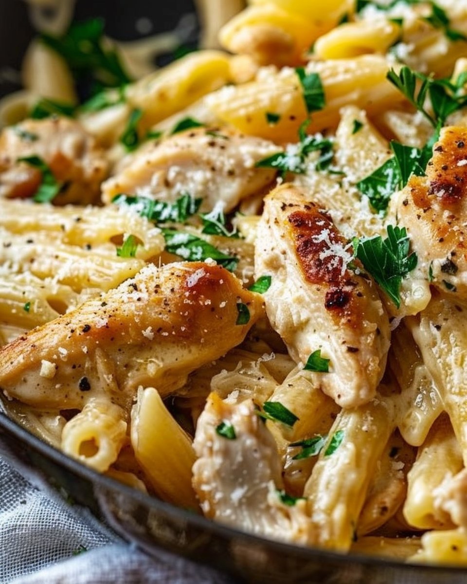 Creamy Garlic Parmesan Chicken Pasta 3 Creamy Garlic Parmesan Chicken Pasta