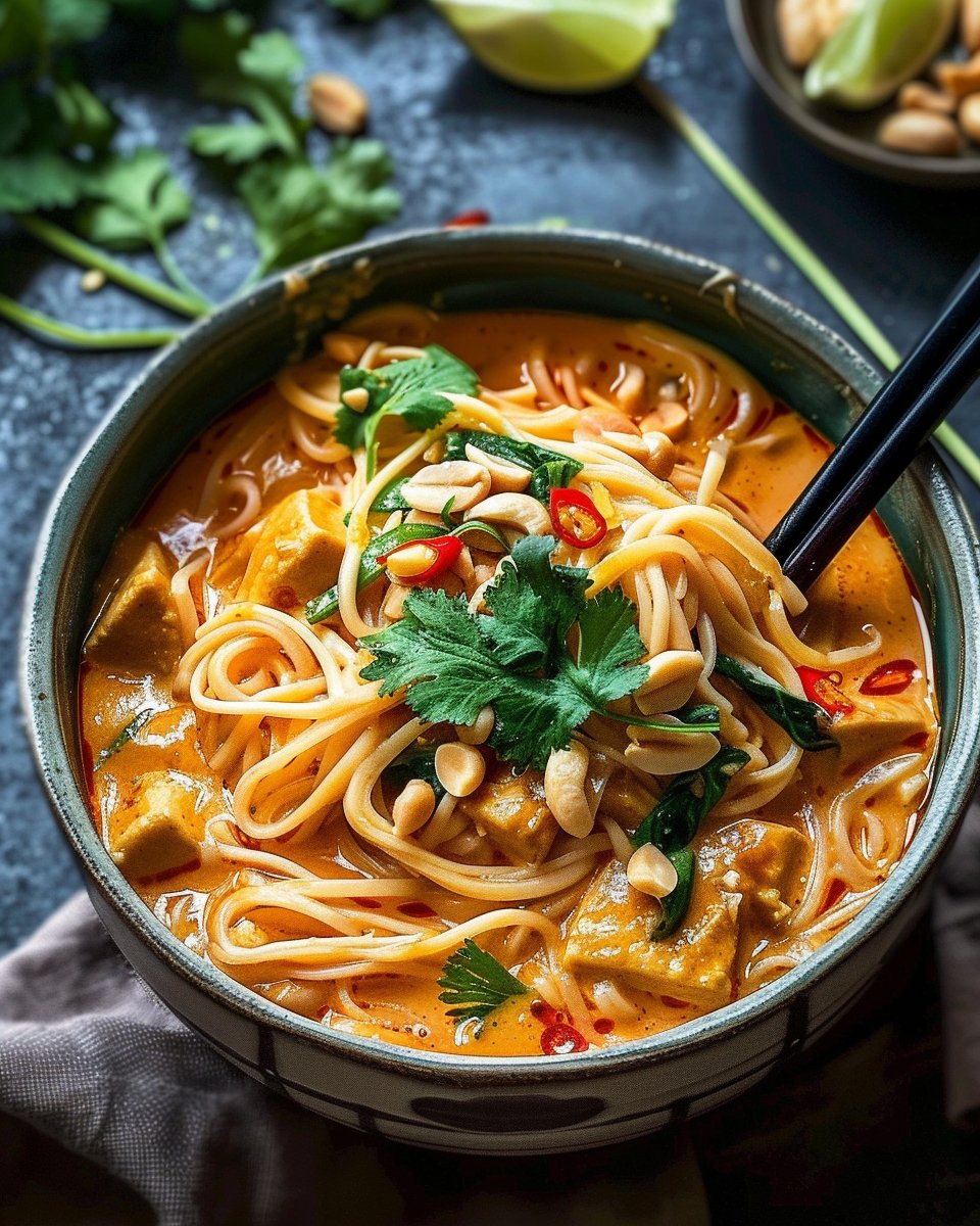 Red Curry Peanut Noodles