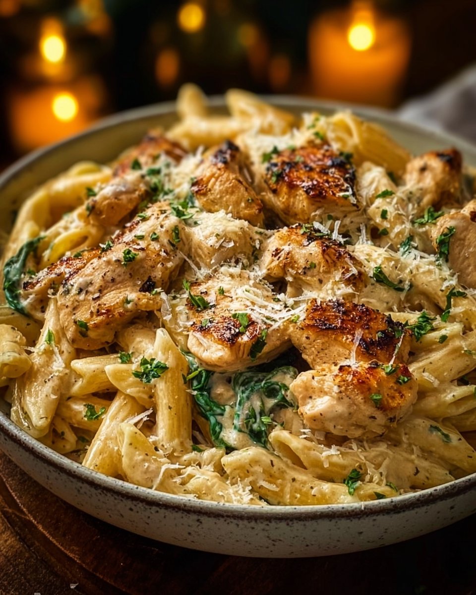 Creamy Garlic Parmesan Chicken Pasta