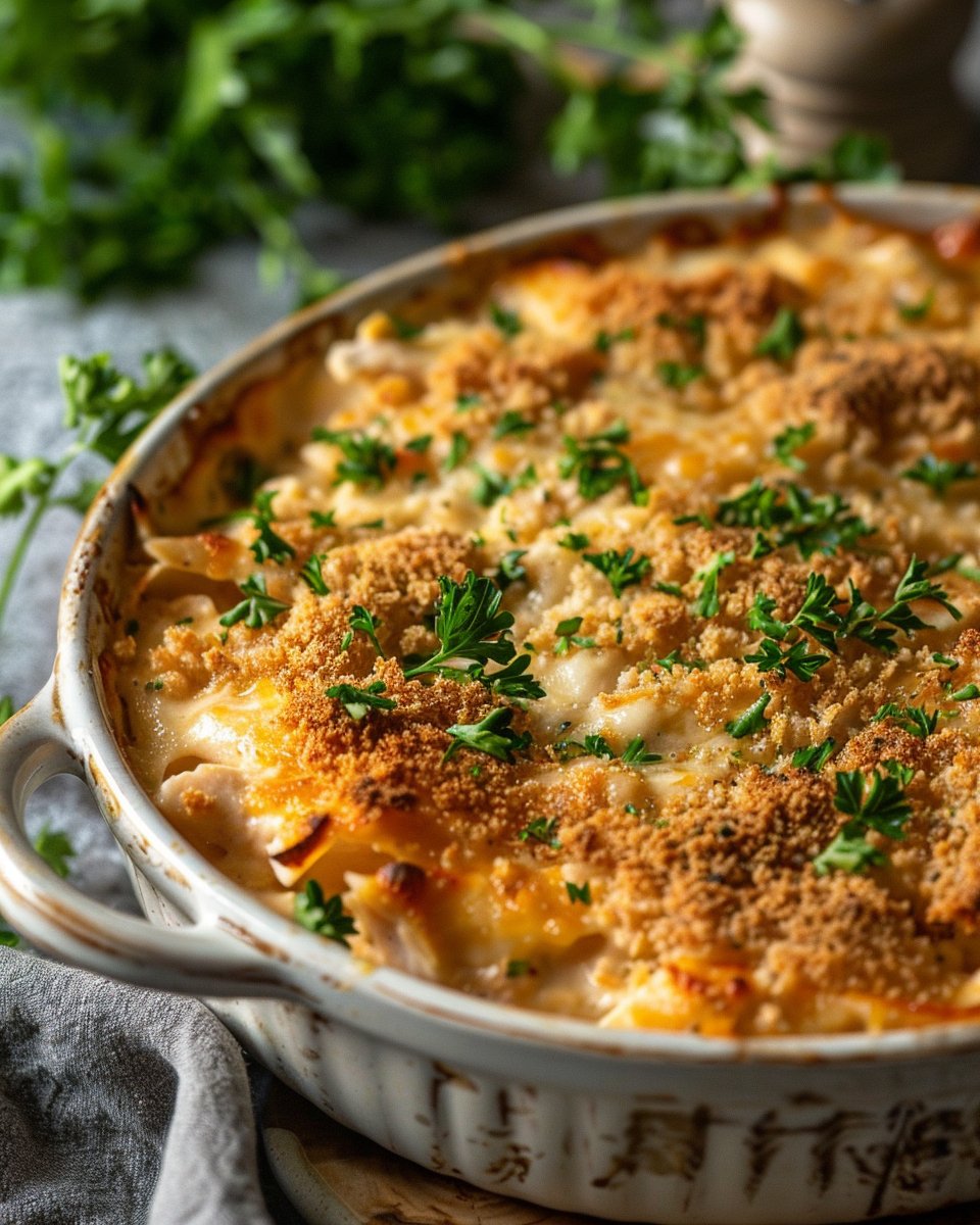 Creamy Rotisserie Chicken Casserole