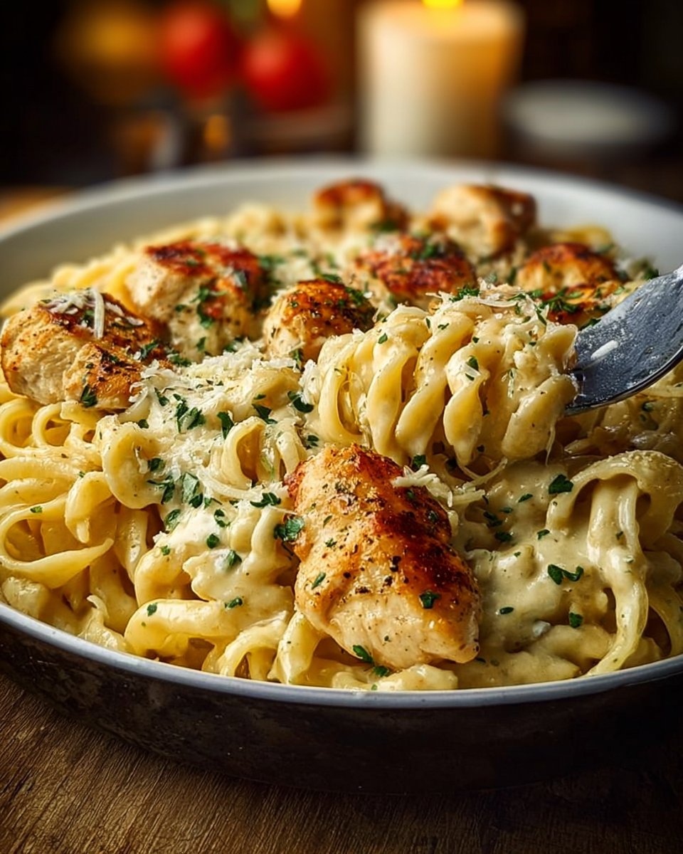 Creamy Garlic Parmesan Chicken Pasta