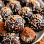 Delicious Samoa Truffles showcasing chocolate and coconut layers