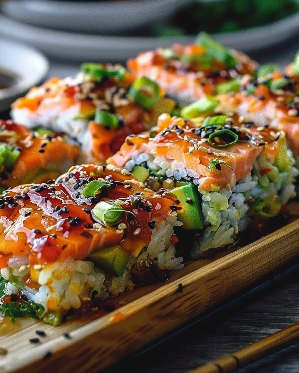 Spicy Salmon Sushi Bake Recipe