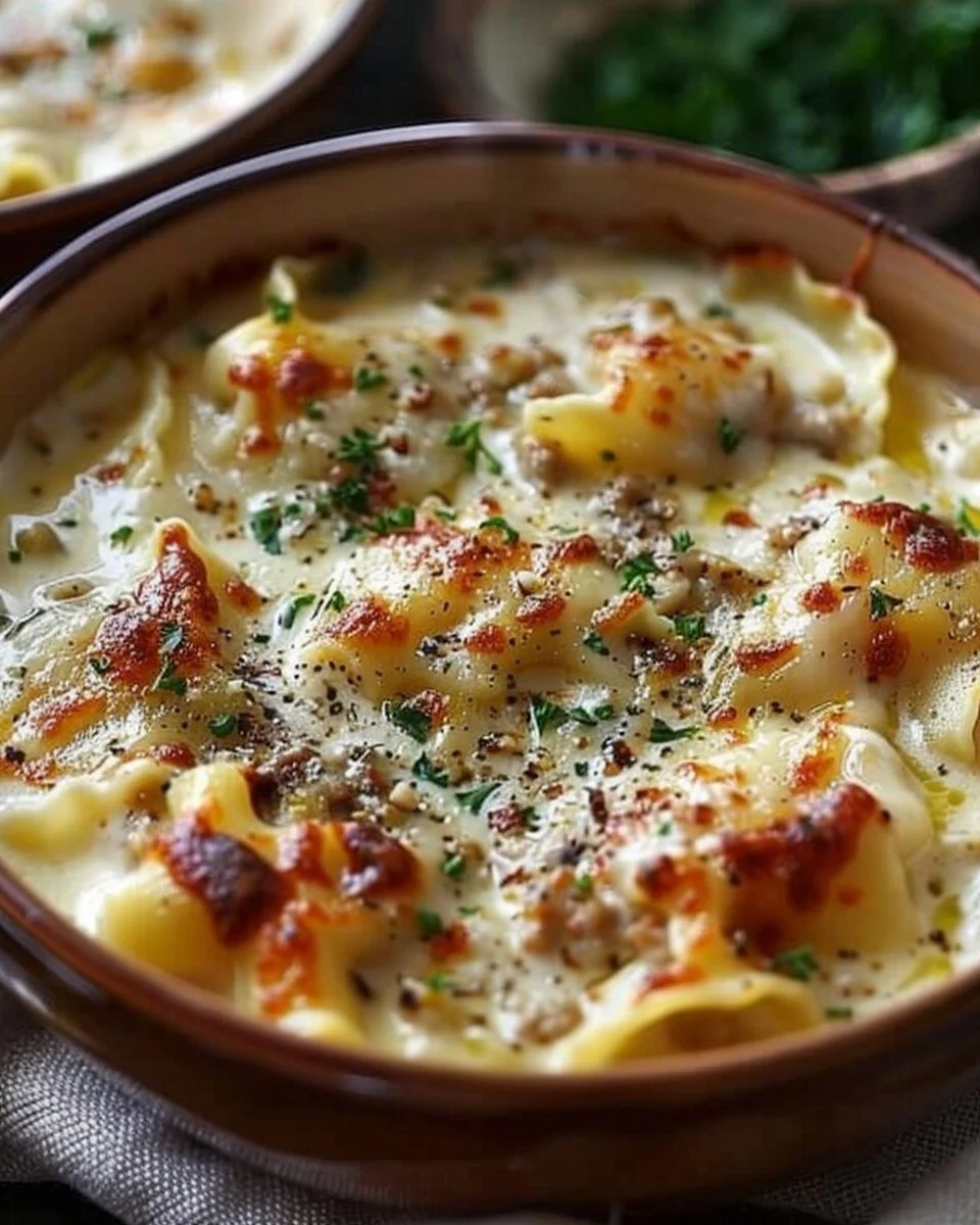 Alfredo Lasagna Soup