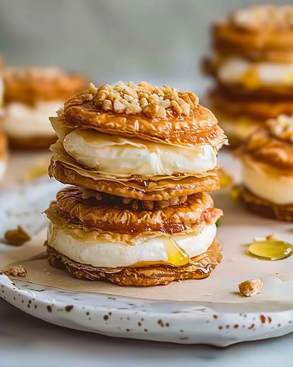Baklava Cream Sandwich Cookies 2 Baklava Cream Sandwich Cookies