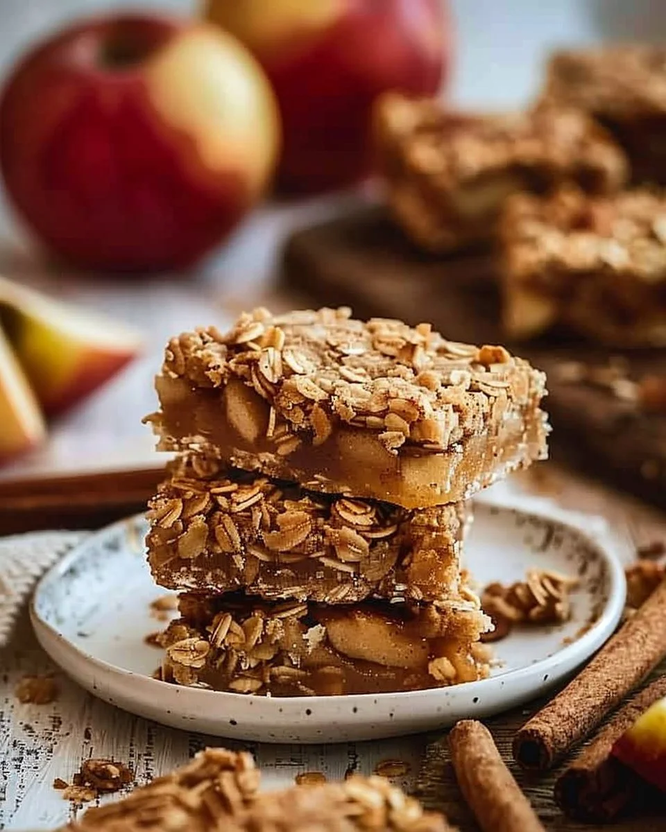 Chewy Apple Cinnamon Breakfast Bars