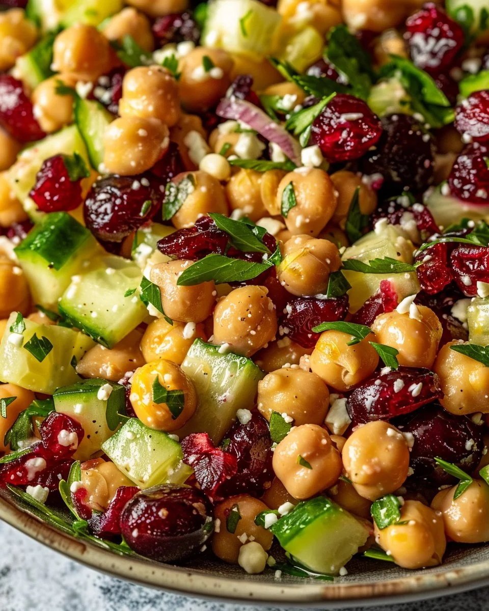 Chickpea Cranberry Salad