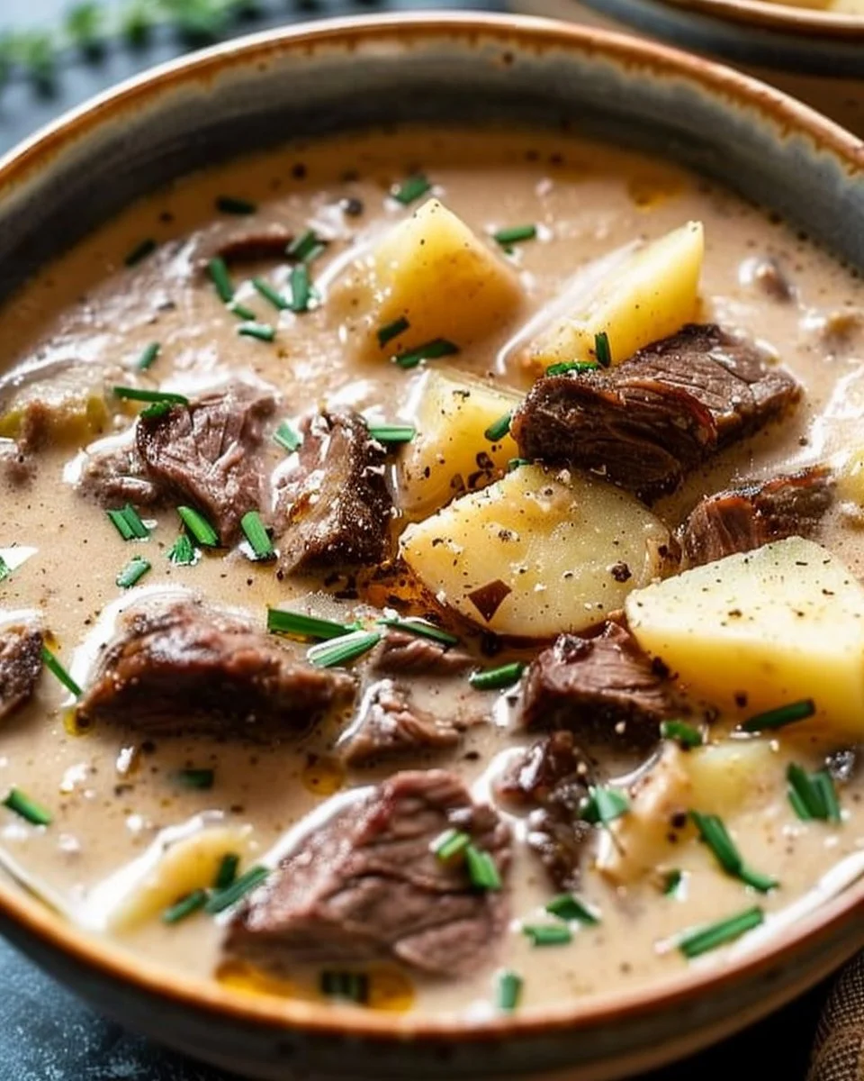 Creamy Steak & Potato Soup