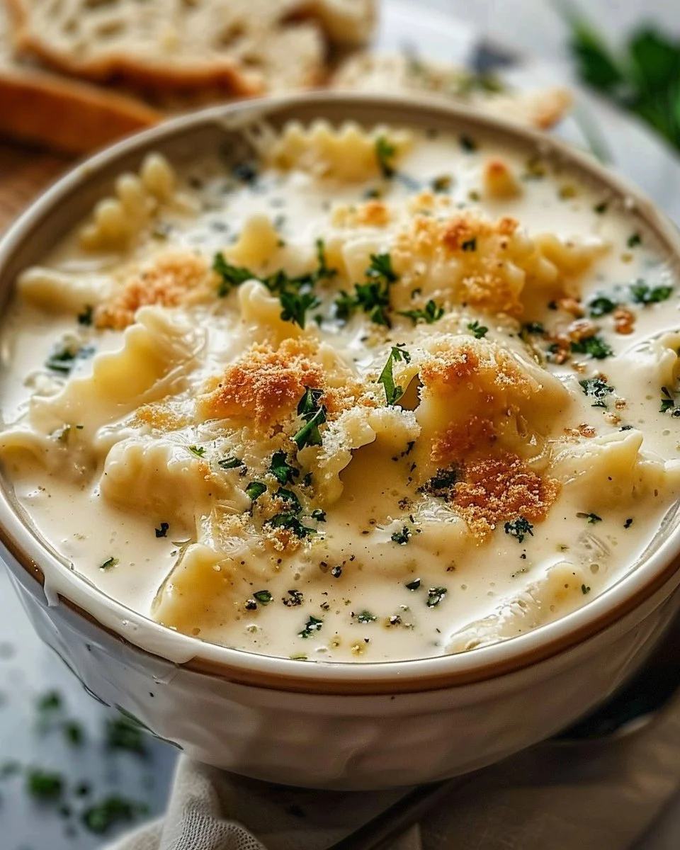 Creamy White Lasagna Soup 2 Creamy White Lasagna Soup