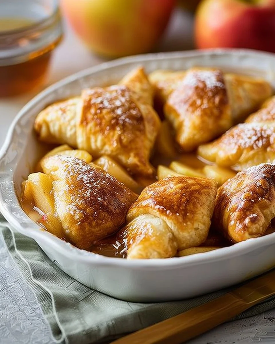 Crescent Roll Apple Dumplings 2 Crescent Roll Apple Dumplings