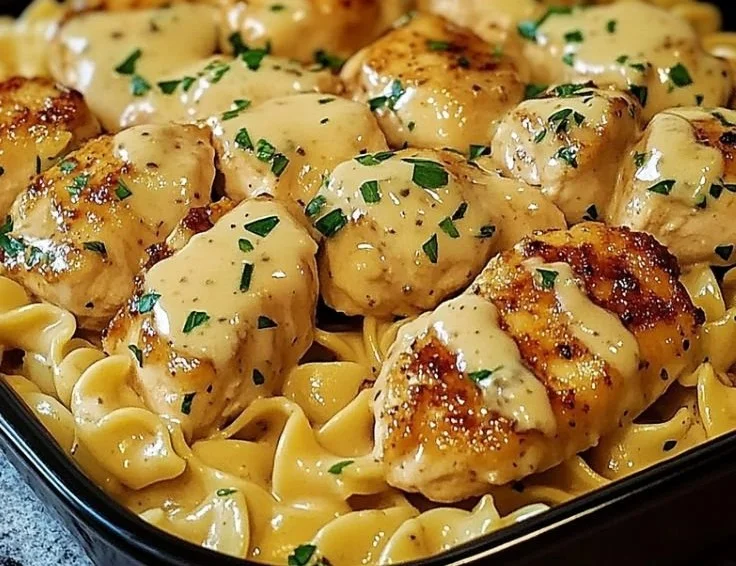 Easy One-Pan Chicken with Buttered Noodles