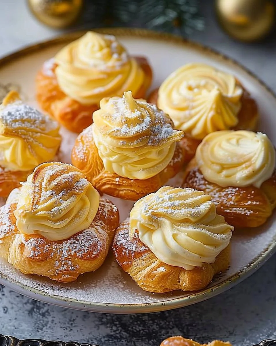 Eggnog Cream Puffs