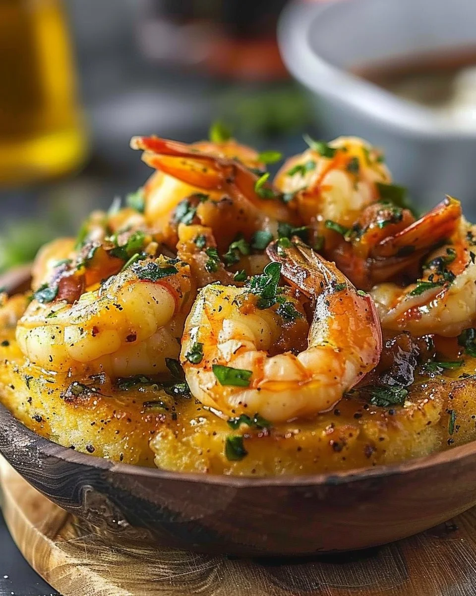 Garlic Shrimp Mofongo