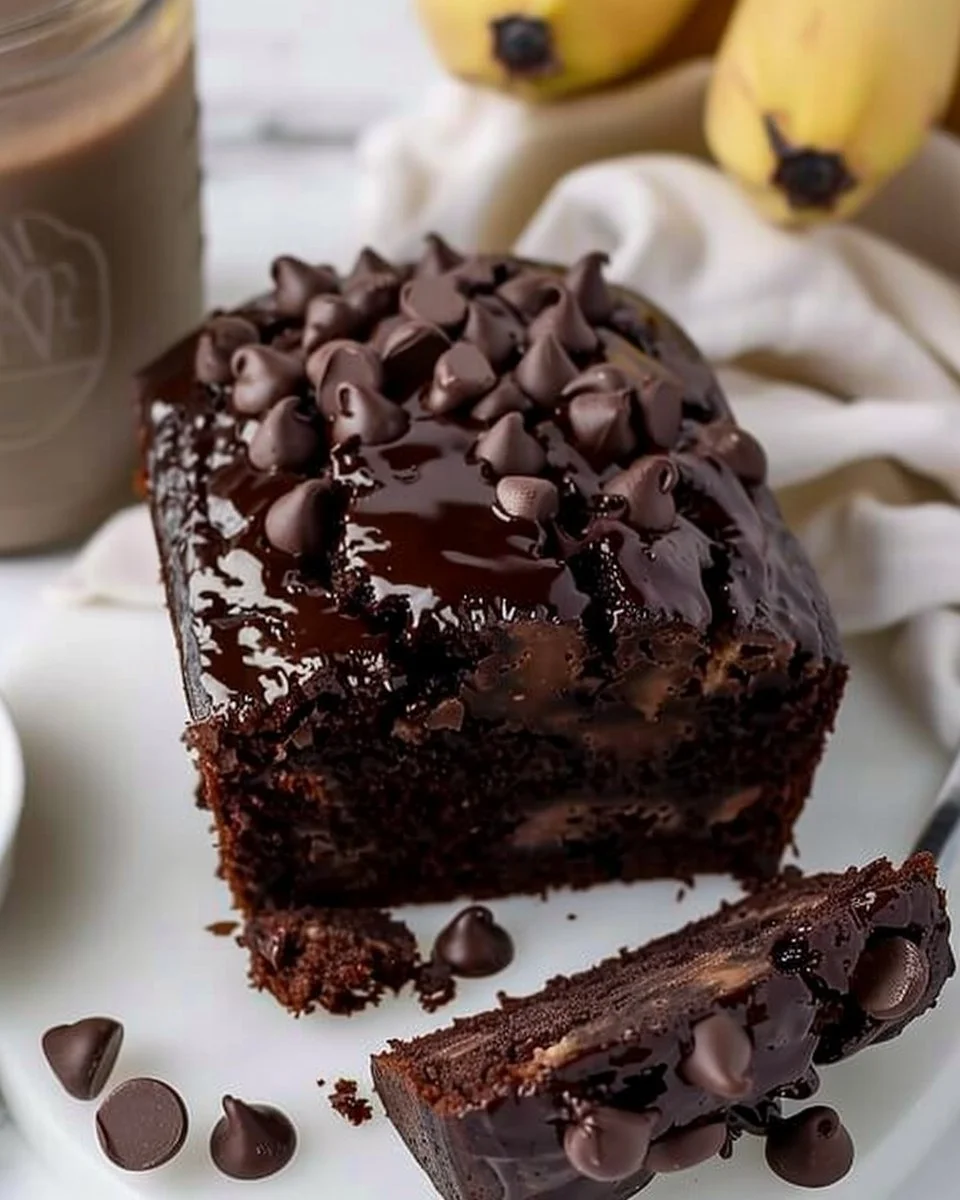 Guilt-Free Chocolate Banana Bread 2 Guilt-Free Chocolate Banana Bread