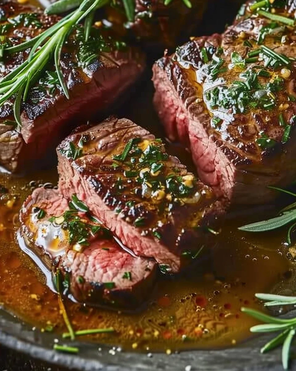 Herb-Roasted Beef Tenderloin with Savory Pan Sauce