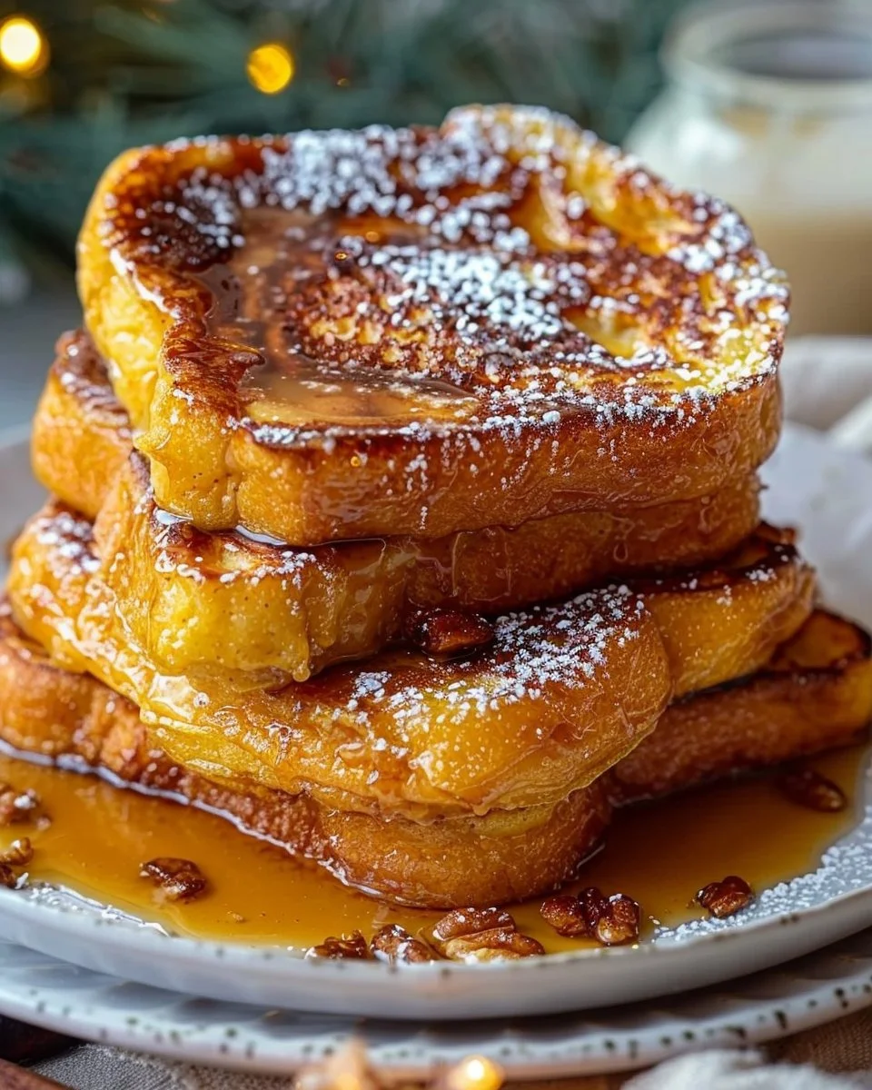Holiday Eggnog French Toast 2 Holiday Eggnog French Toast