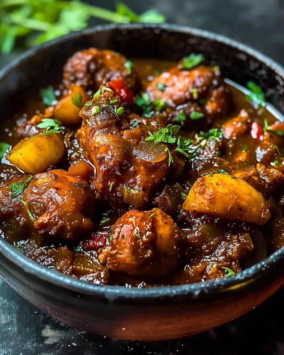 Jamaican Brown Stew Chicken 2 Jamaican Brown Stew Chicken