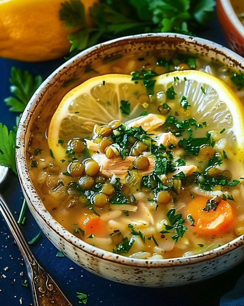 Lemon-Garlic Chicken, Rice & Lentil Soup: Nourishing Comfort in Every Spoonful 2 Lemon-Garlic Chicken, Rice & Lentil Soup: Nourishing Comfort in Every Spoonful