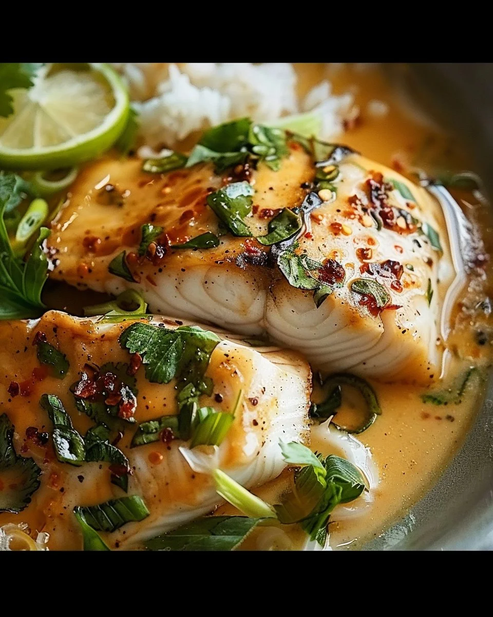 Sea Bass in Miso Coconut Sauce: A Luxurious Weeknight Dinner