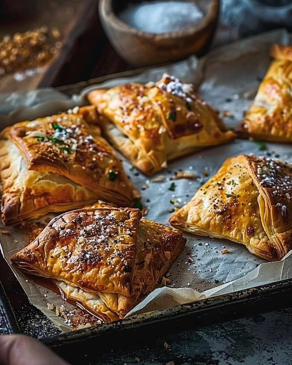Spiced Lamb Pastry Parcels: A Bold and Flavorful Appetizer 1 Spiced lamb pastry parcels appetizer ready to serve on a plate
